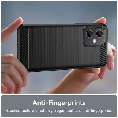TPU Hülle für Xiaomi Redmi Note 12 5G Carbon Fiber Skin Brushed Schutzcover Case