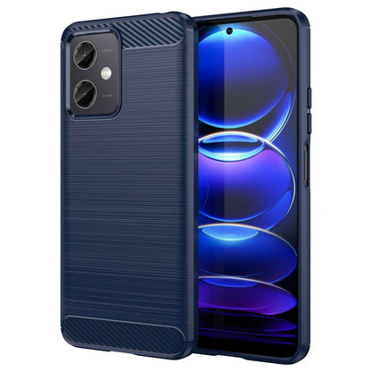 TPU Hülle für Xiaomi Redmi Note 12 5G Carbon Fiber Skin Brushed Schutzcover Case
