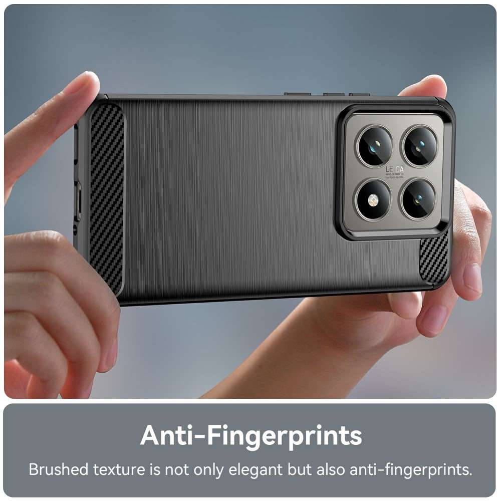TPU Hülle für Xiaomi 14T 14T PRO Carbon Fiber Skin Brushed Schutzcover Soft Case