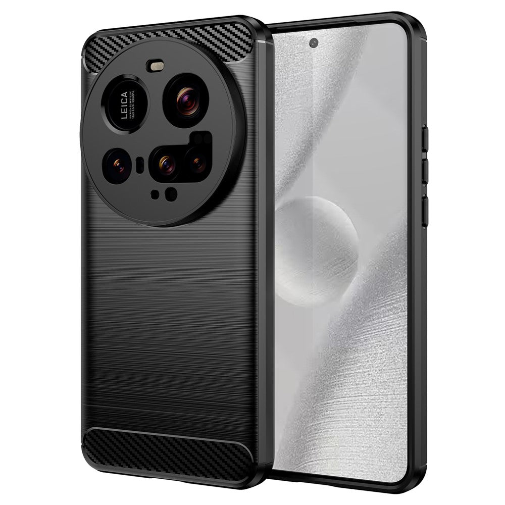 TPU Hülle für Xiaomi 15 ULTRA Carbon Fiber Skin Brushed Schutzcover Soft Case