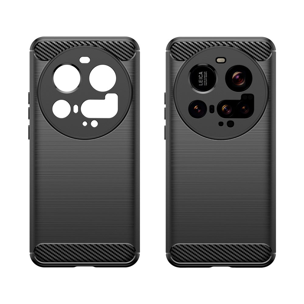 TPU Hülle für Xiaomi 15 ULTRA Carbon Fiber Skin Brushed Schutzcover Soft Case