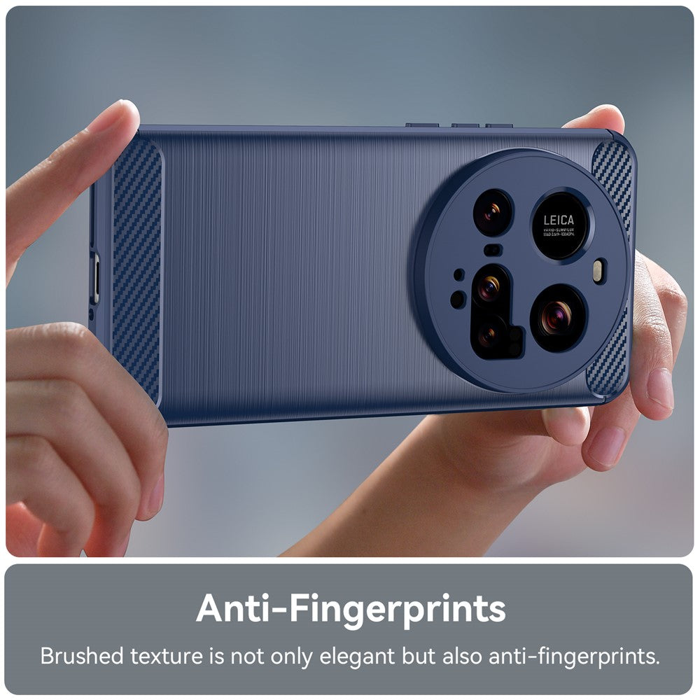 TPU Hülle für Xiaomi 15 ULTRA Carbon Fiber Skin Brushed Schutzcover Soft Case