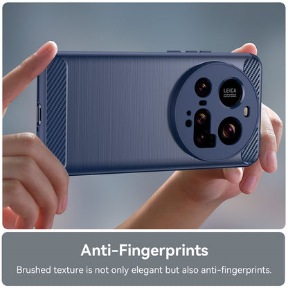 TPU Hülle für Xiaomi 15 ULTRA Carbon Fiber Skin Brushed Schutzcover Soft Case
