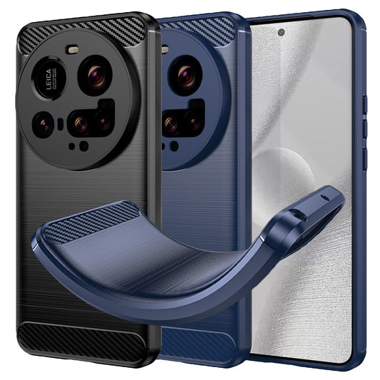 TPU Hülle für Xiaomi 15 ULTRA Carbon Fiber Skin Brushed Schutzcover Soft Case