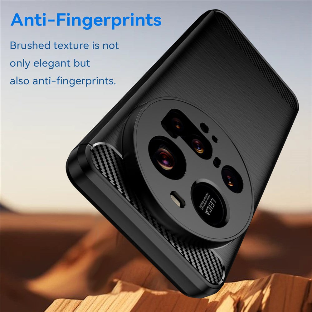 TPU Hülle für Xiaomi 15 ULTRA Carbon Fiber Skin Brushed Schutzcover Soft Case