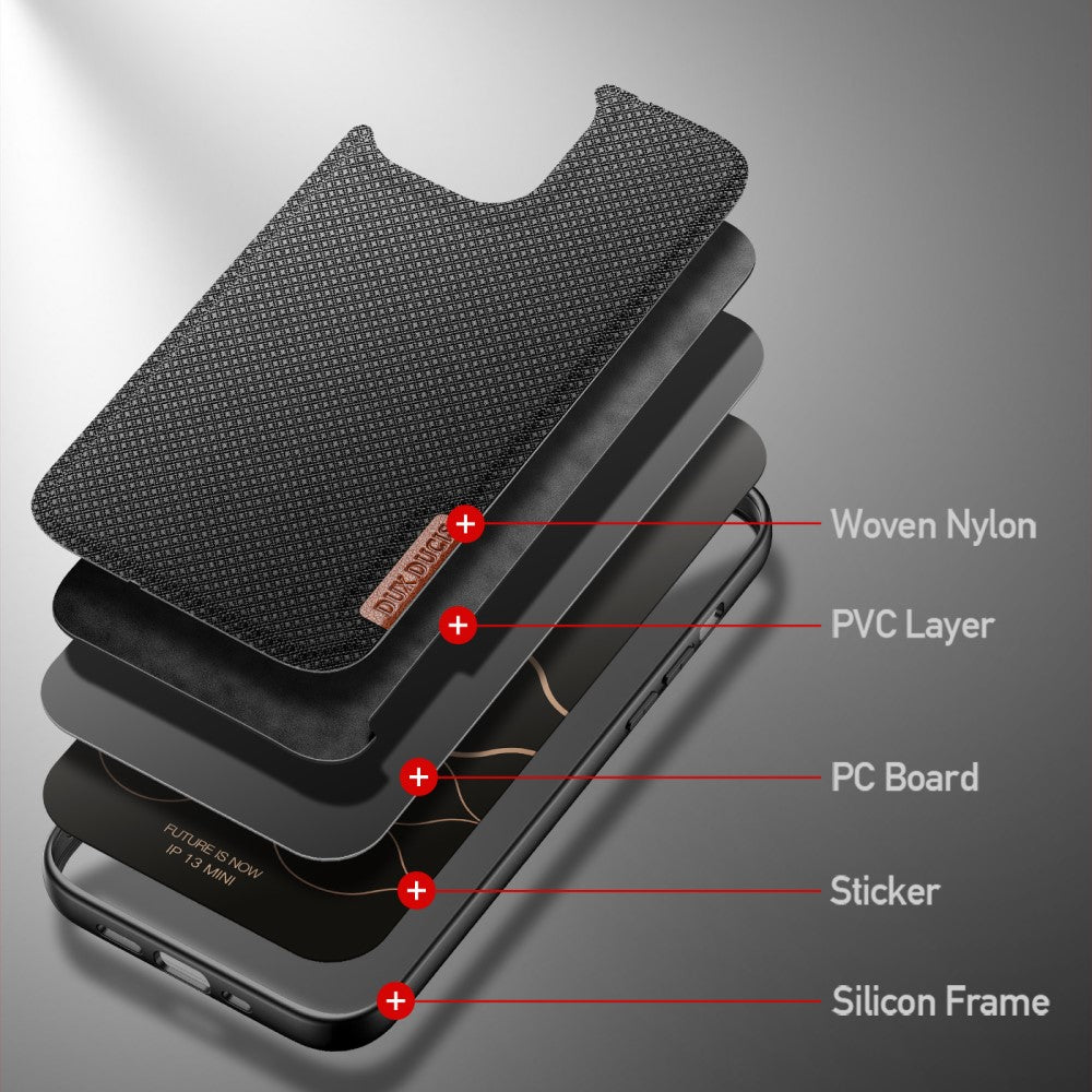 DUX DUCIS TPU Case für APPLE IPHONE 13 MINI Fino Series Nylon Textur Hülle Cover