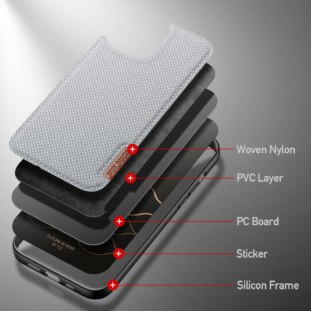 DUX DUCIS TPU Case für APPLE IPHONE 13 Fino Series Nylon Textur Hülle Cover