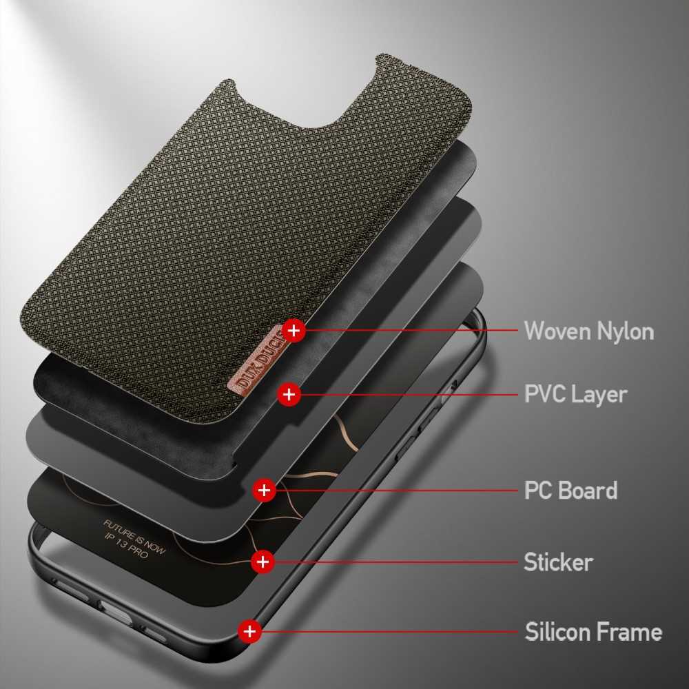DUX DUCIS TPU Case für APPLE IPHONE 13 PRO Fino Series Nylon Textur Hülle Cover