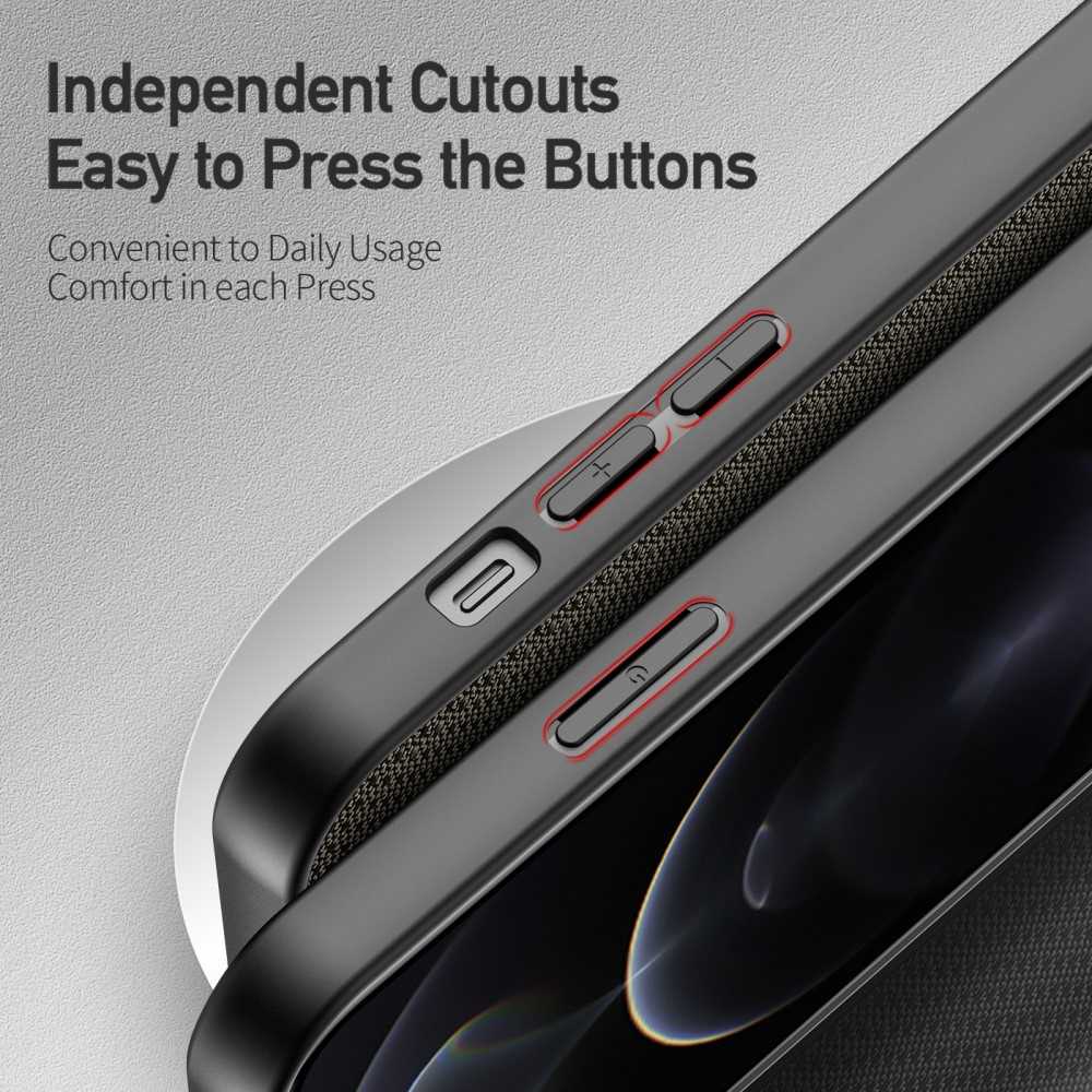 DUX DUCIS TPU Case für APPLE IPHONE 13 PRO Fino Series Nylon Textur Hülle Cover