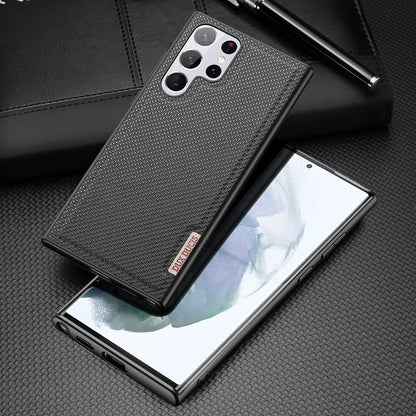 DUX DUCIS TPU Case für SAMSUNG GALAXY S22 ULTRA Fino Series Nylon Textur Hülle