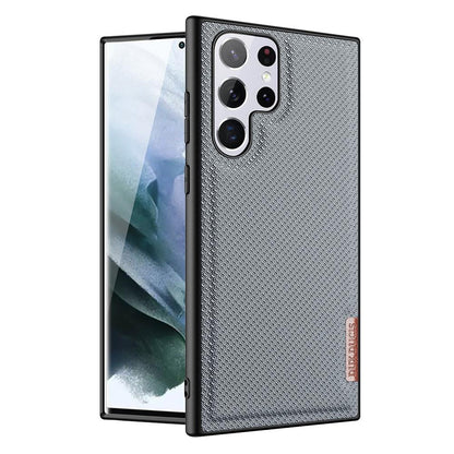 DUX DUCIS TPU Case für SAMSUNG GALAXY S22 ULTRA Fino Series Nylon Textur Hülle