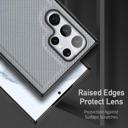 DUX DUCIS TPU Case für SAMSUNG GALAXY S22 ULTRA Fino Series Nylon Textur Hülle