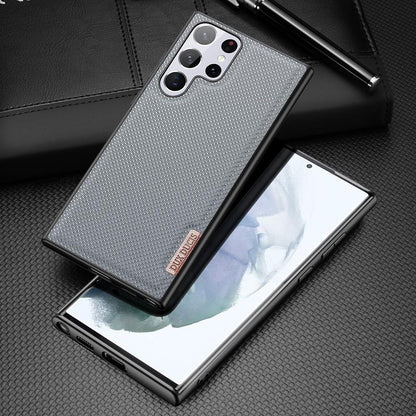 DUX DUCIS TPU Case für SAMSUNG GALAXY S22 ULTRA Fino Series Nylon Textur Hülle