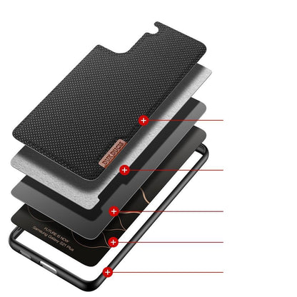 DUX DUCIS TPU Case für SAMSUNG GALAXY S21 PLUS Fino Series Nylon Textur Hülle