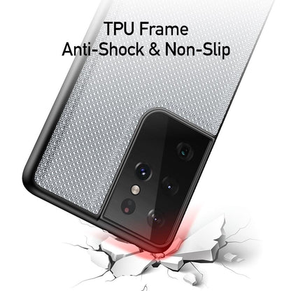 DUX DUCIS TPU Case für SAMSUNG GALAXY S21 ULTRA Fino Series Nylon Textur Hülle