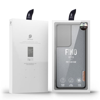 DUX DUCIS TPU Case für SAMSUNG GALAXY S21 ULTRA Fino Series Nylon Textur Hülle