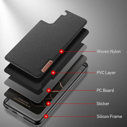 DUX DUCIS TPU Case für SAMSUNG GALAXY S21 FE Fino Series Nylon Textur Hülle
