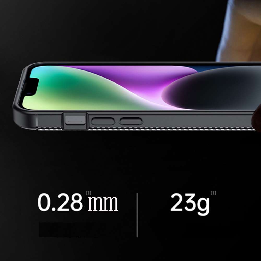 TPU Hülle für Apple iPhone 16e Carbon Fiber Muster Shockproof Handy Cover Case