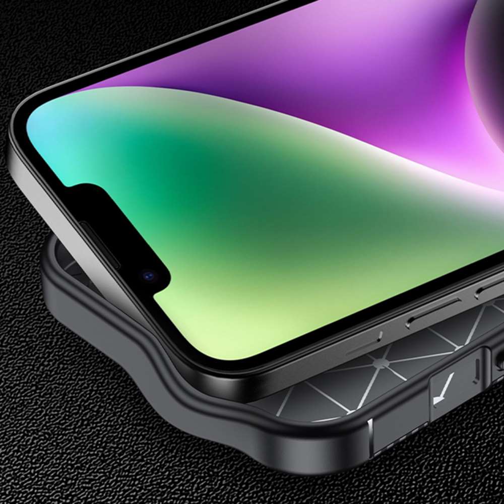 TPU Hülle für Apple iPhone 16e Carbon Fiber Muster Shockproof Handy Cover Case