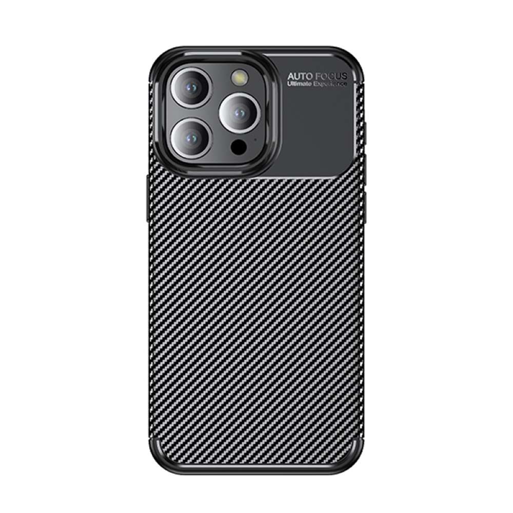 TPU Hülle für Apple iPhone 15 PRO Carbon Fiber Muster Shockproof Back Cover Case