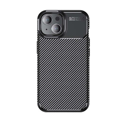 TPU Hülle für Apple iPhone 15 Carbon Fiber Muster Shockproof Back Cover Case