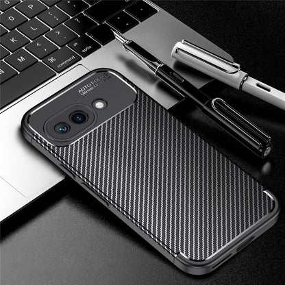 TPU Hülle für Google Pixel 9a Carbon Fiber Muster Shockproof Back Cover Case
