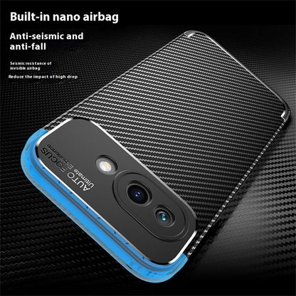TPU Hülle für Google Pixel 9a Carbon Fiber Muster Shockproof Back Cover Case
