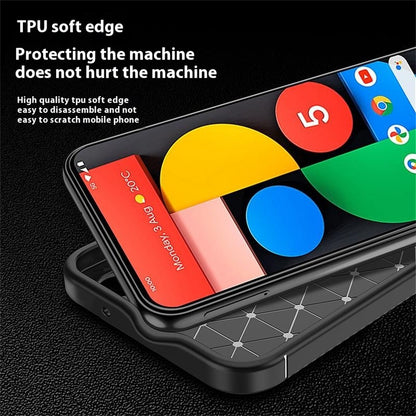 TPU Hülle für Google Pixel 9a Carbon Fiber Muster Shockproof Back Cover Case