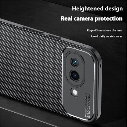 TPU Hülle für Google Pixel 9a Carbon Fiber Muster Shockproof Back Cover Case