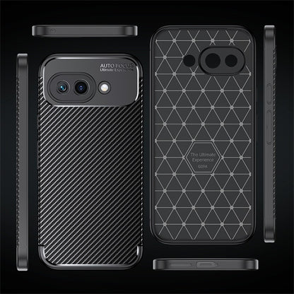 TPU Hülle für Google Pixel 9a Carbon Fiber Muster Shockproof Back Cover Case