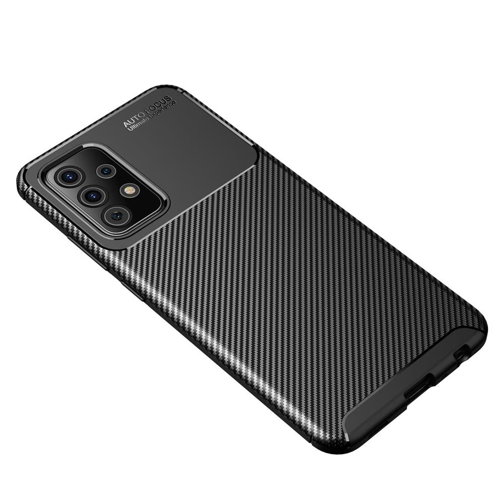 TPU Case für SAMSUNG GALAXY A52 A52s Carbon Fiber Muster Shockproof Hülle Cover