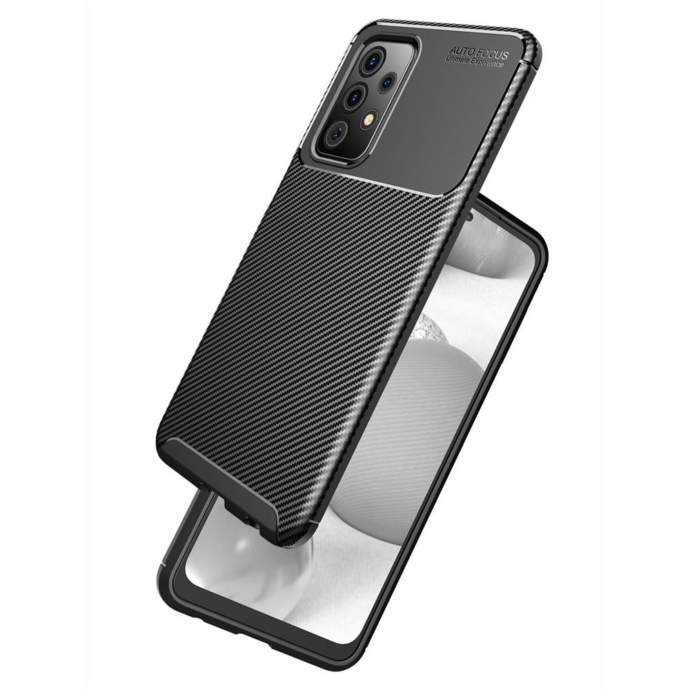 TPU Case für SAMSUNG GALAXY A52 A52s Carbon Fiber Muster Shockproof Hülle Cover