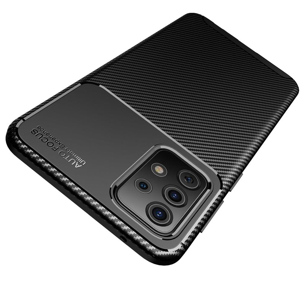 TPU Case für SAMSUNG GALAXY A52 A52s Carbon Fiber Muster Shockproof Hülle Cover