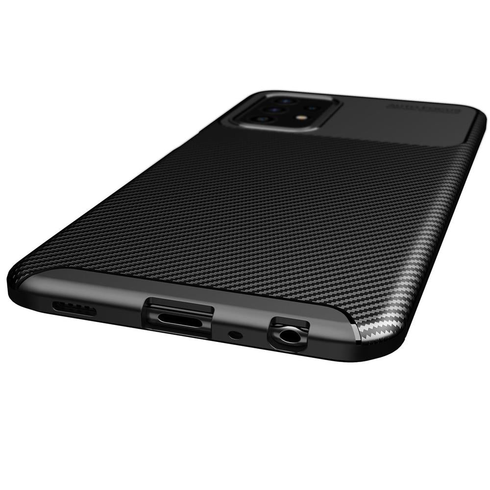 TPU Case für SAMSUNG GALAXY A52 A52s Carbon Fiber Muster Shockproof Hülle Cover