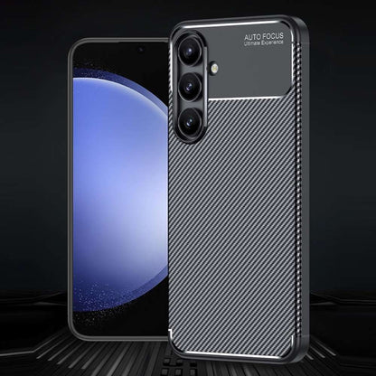 TPU Hülle für Samsung Galaxy S24 FE Carbon Fiber Muster Shockproof Cover Case