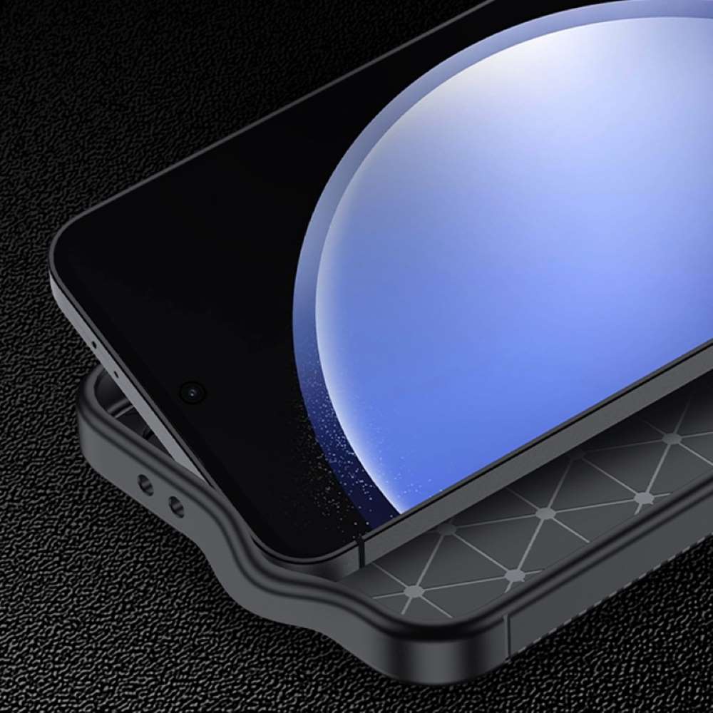 TPU Hülle für Samsung Galaxy S24 FE Carbon Fiber Muster Shockproof Cover Case
