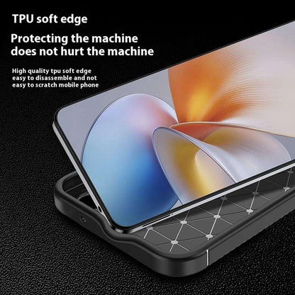 TPU Hülle für Samsung Galaxy S25 Carbon Fiber Muster Shockproof Back Cover Case
