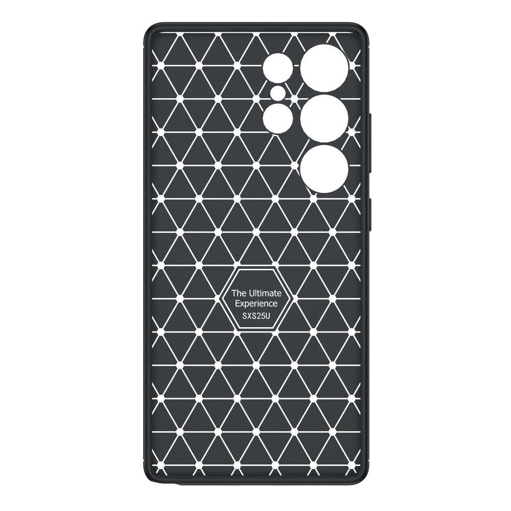 TPU Hülle für Samsung Galaxy S25 ULTRA Carbon Fiber Muster Shockproof Cover Case