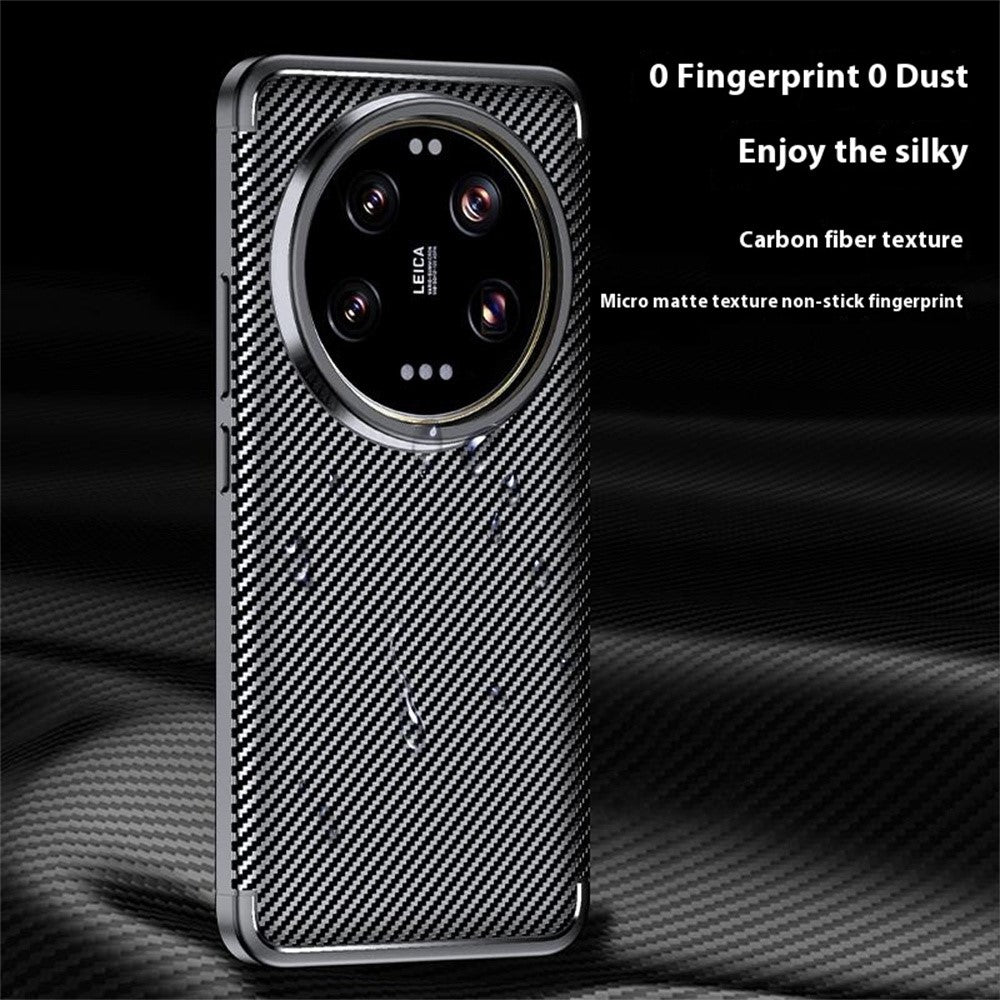 TPU Hülle für Xiaomi 15 ULTRA Carbon Fiber Muster Shockproof Back Cover Case