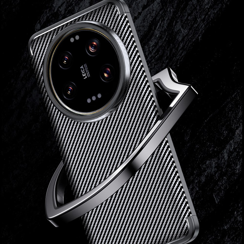 TPU Hülle für Xiaomi 15 ULTRA Carbon Fiber Muster Shockproof Back Cover Case