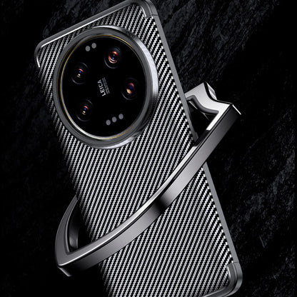 TPU Hülle für Xiaomi 15 ULTRA Carbon Fiber Muster Shockproof Back Cover Case