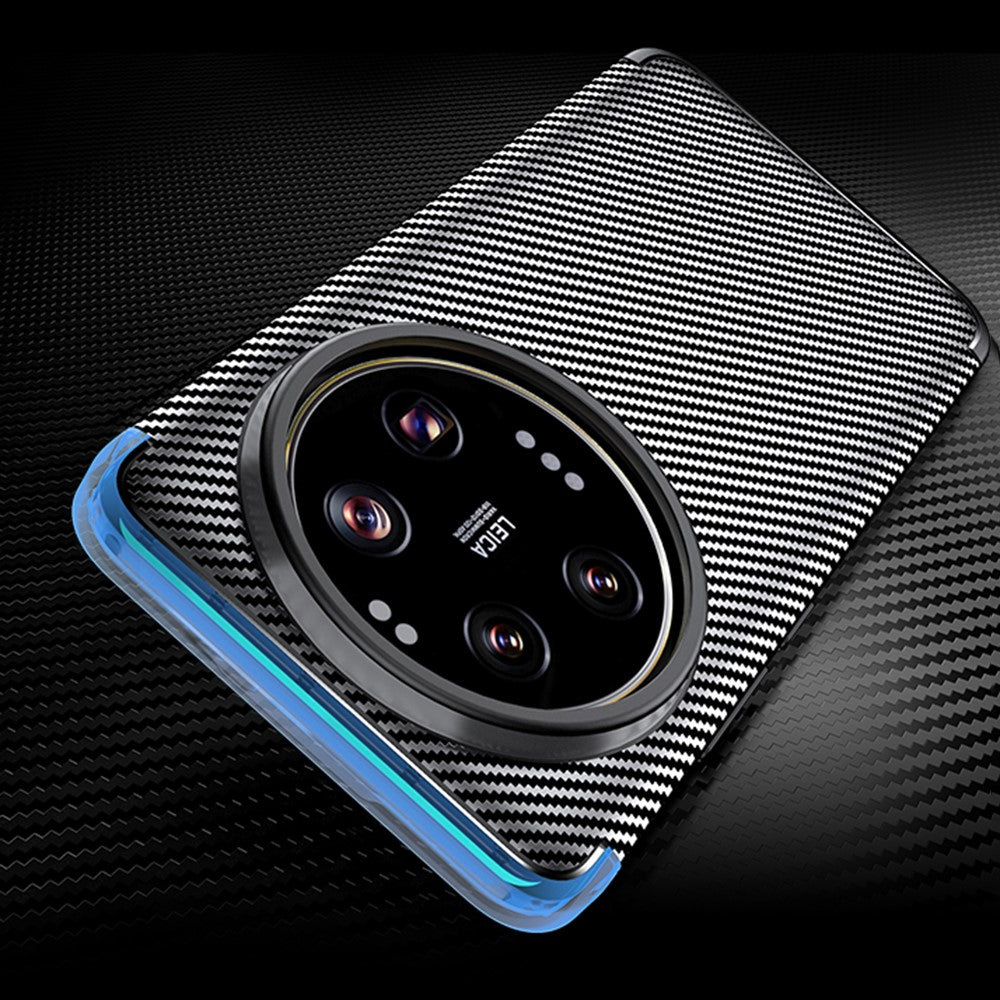 TPU Hülle für Xiaomi 15 ULTRA Carbon Fiber Muster Shockproof Back Cover Case