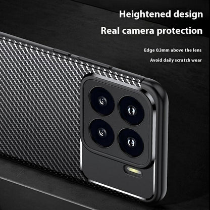 TPU Hülle für Xiaomi 15 Carbon Fiber Muster Textur Shockproof Backcover Case