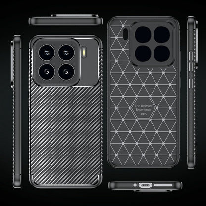 TPU Hülle für Xiaomi 15 Carbon Fiber Muster Textur Shockproof Backcover Case