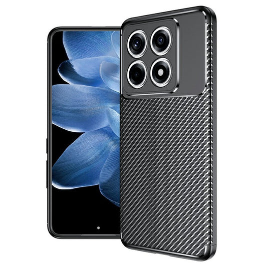 TPU Hülle für Xiaomi 14T PRO Carbon Fiber Muster Shockproof Back Cover Case