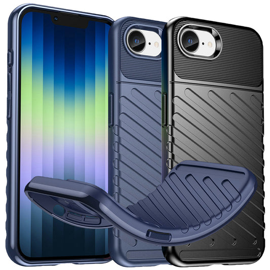 TPU Hülle für Apple iPhone 16e Thunder Series Grip Twill Handy Case Rutschfest