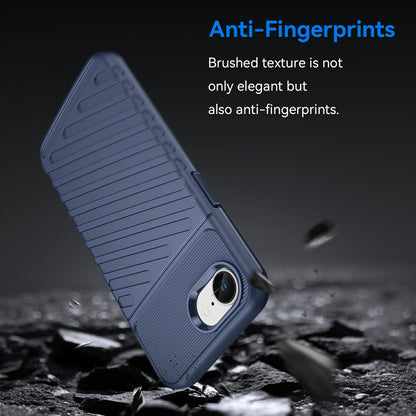 TPU Hülle für Apple iPhone 16e Thunder Series Grip Twill Handy Case Rutschfest