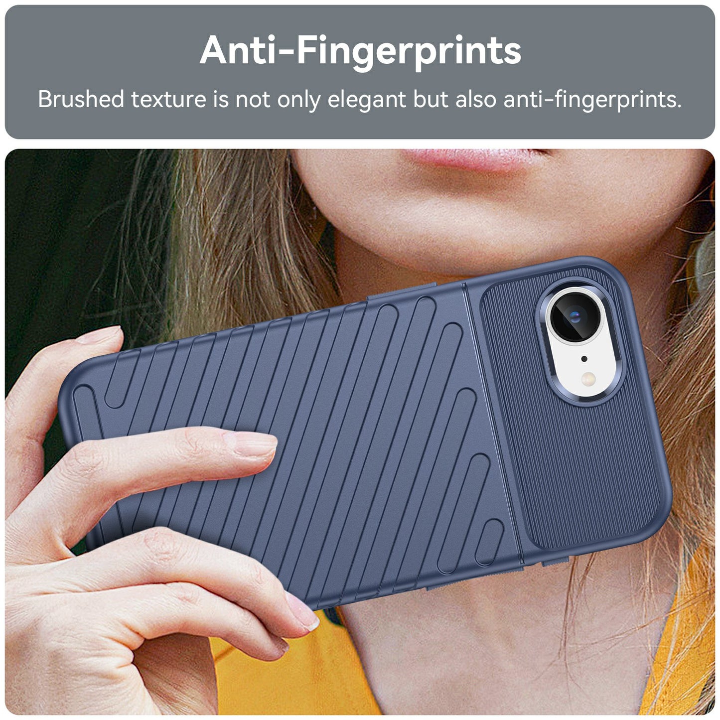 TPU Hülle für Apple iPhone 16e Thunder Series Grip Twill Handy Case Rutschfest
