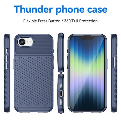 TPU Hülle für Apple iPhone 16e Thunder Series Grip Twill Handy Case Rutschfest
