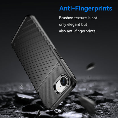 TPU Hülle für Apple iPhone 16e Thunder Series Grip Twill Handy Case Rutschfest